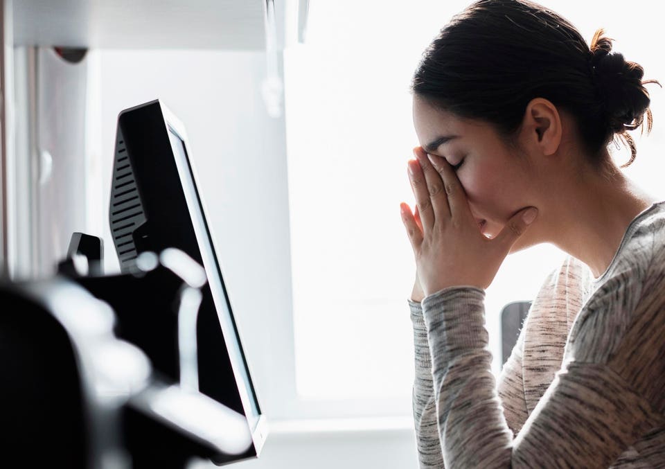 Woman using computer