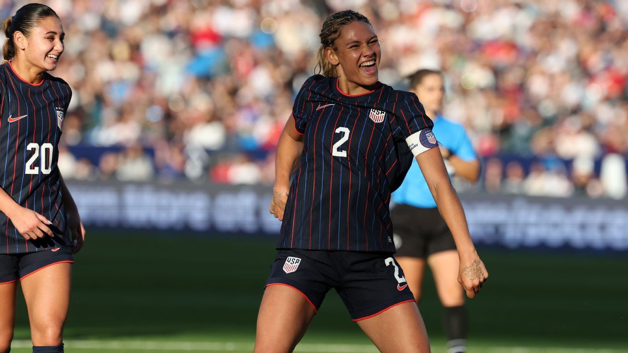 Trinity Rodman marks 'fresh start' with goal in USWNT return