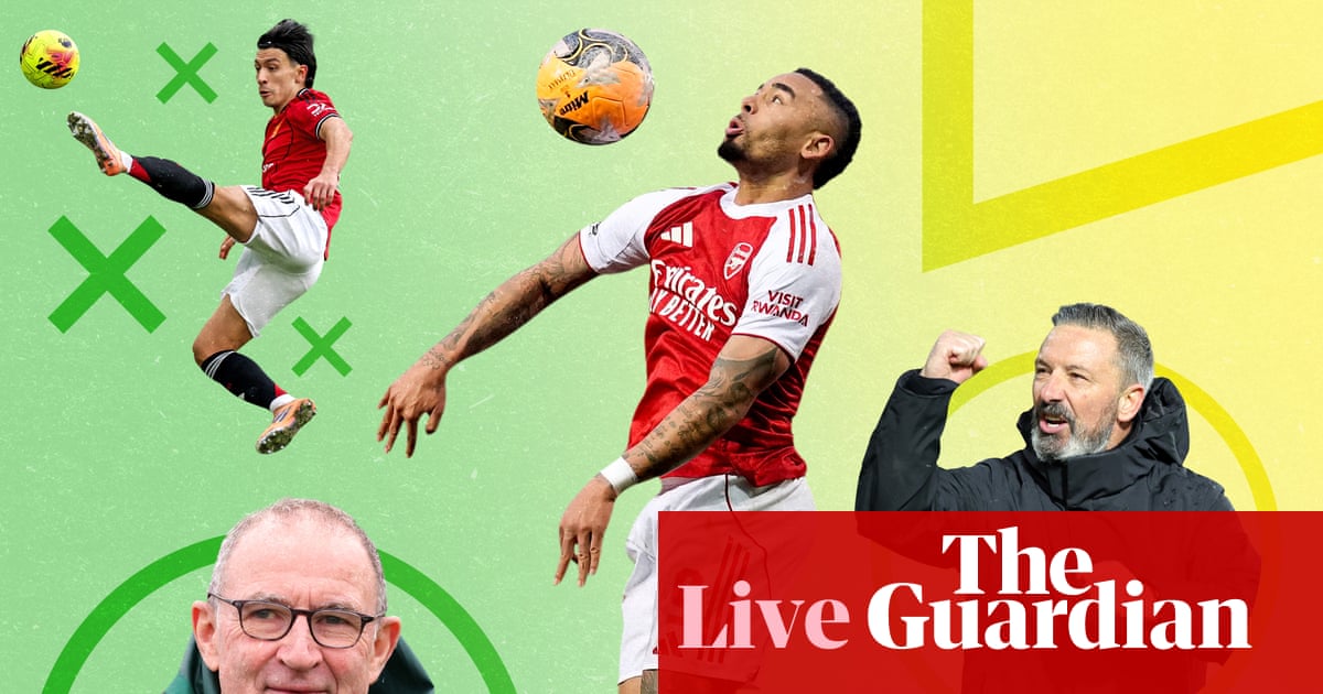 Arsenal v Manchester United buildup, WSL action and Hearts v Celtic – matchday live, as it happened | Soccer