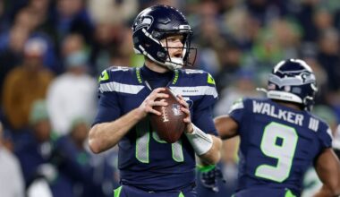 NFL conference championship uniforms for Broncos, Rams, Pats, Seahawks