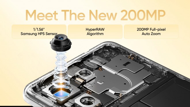 The 200MP 1/1.56” camera with an f/1.9 OIS lens is shared between the two models