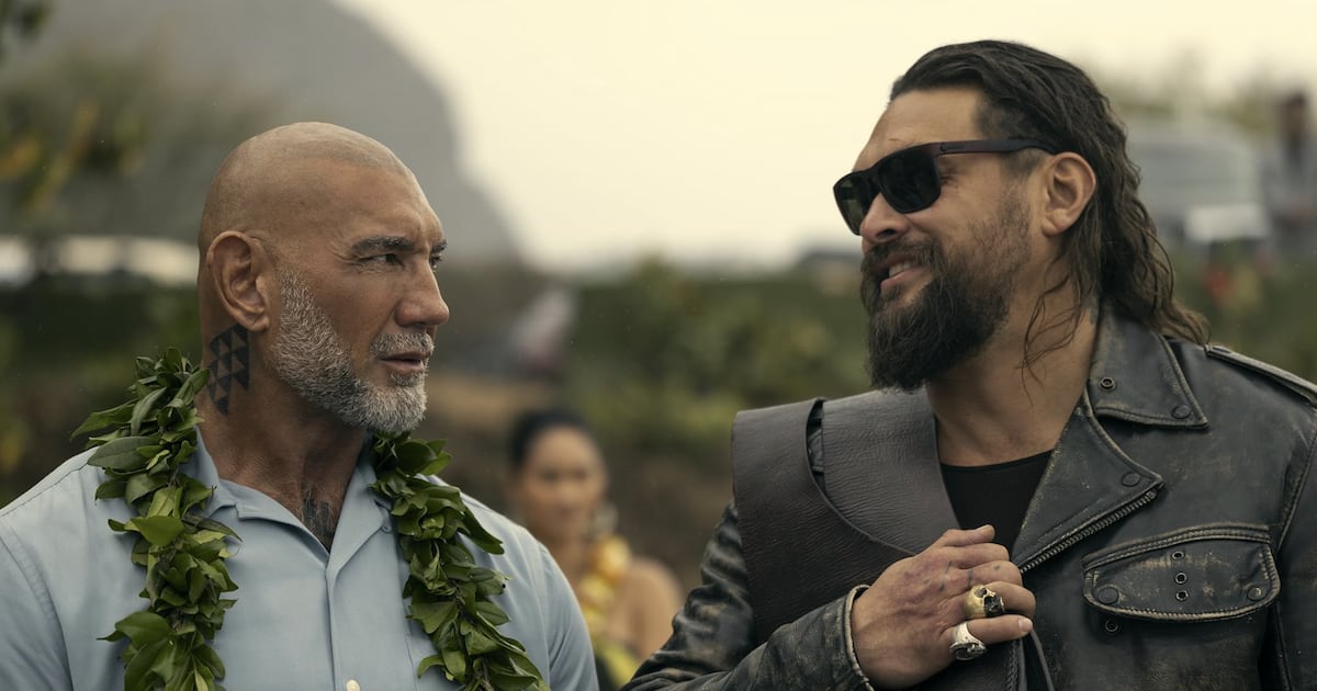 Jason Momoa and Dave Bautista Are Perfect Action-Movie Bros