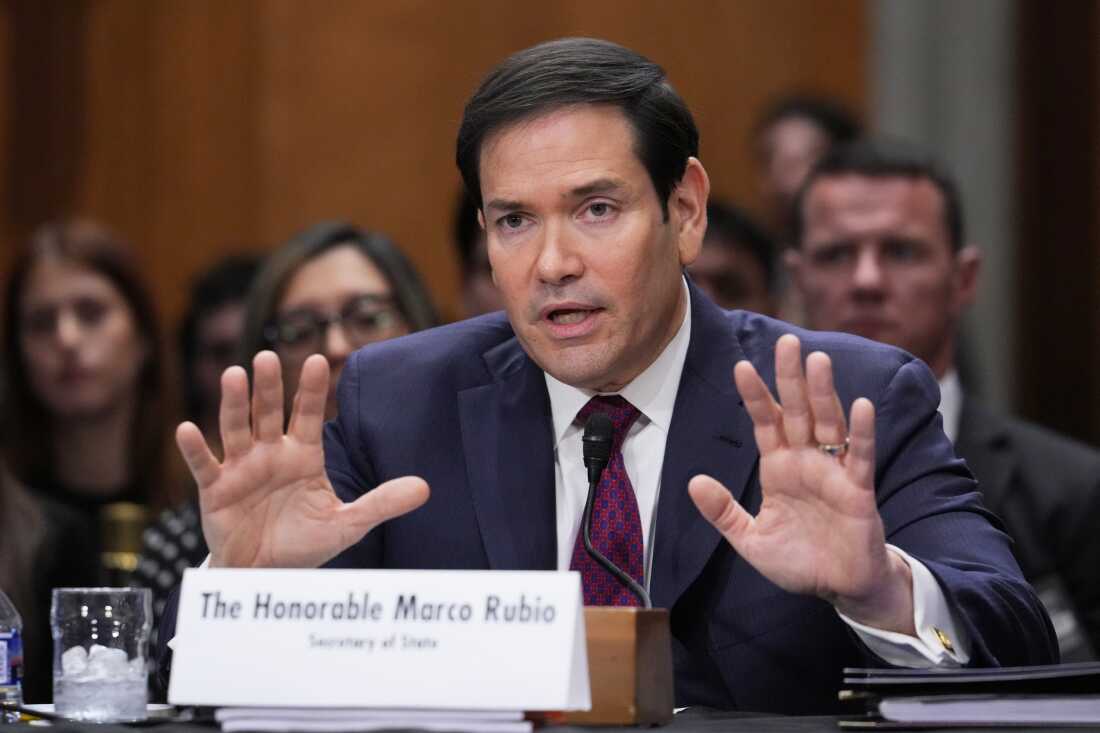 Secretary of State Marco Rubio appears before the Senate Foreign Relations Committee to explain President Trump's policy toward Venezuela following the U.S. military operation that ousted then-President Nicolás Maduro, at the Capitol in Washington, D.C., Wednesday.