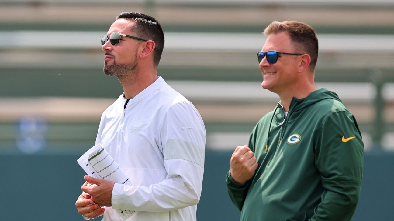 Packers announce coach LaFleur, GM Gutekunst, EVP Ball extensions