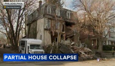 Building partially collapses in Philadelphia's Germantown neighborhood