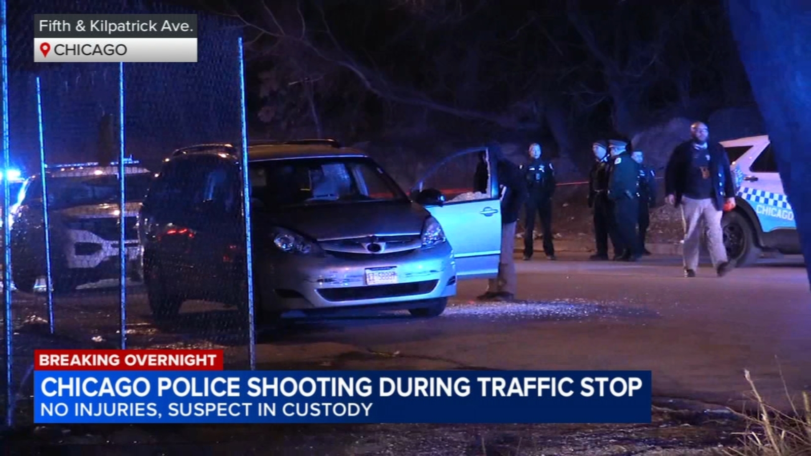 Chicago police officer fires at suspect during traffic stop on Fifth Avenue on West Side