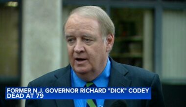 Richard Codey, former NJ governor who replaced Jim McGreevey, dies at 79