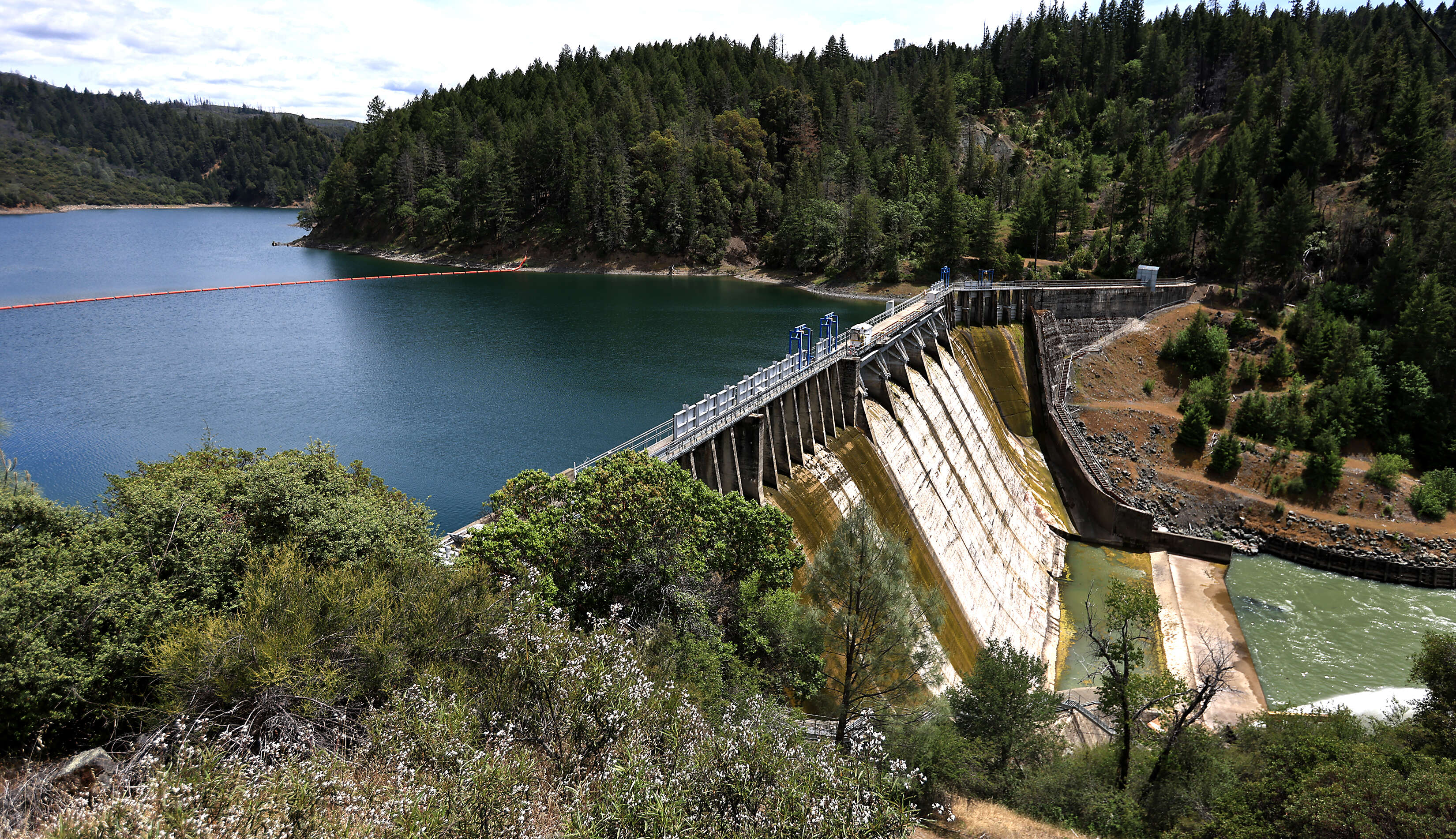 Scott Dam at Lake Pillsbury, Wednesday, May 14, 2025, in...