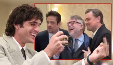 Jacob Elordi Flips Off Leonardo DiCaprio, Guillermo del Toro, Benicio Del Toro