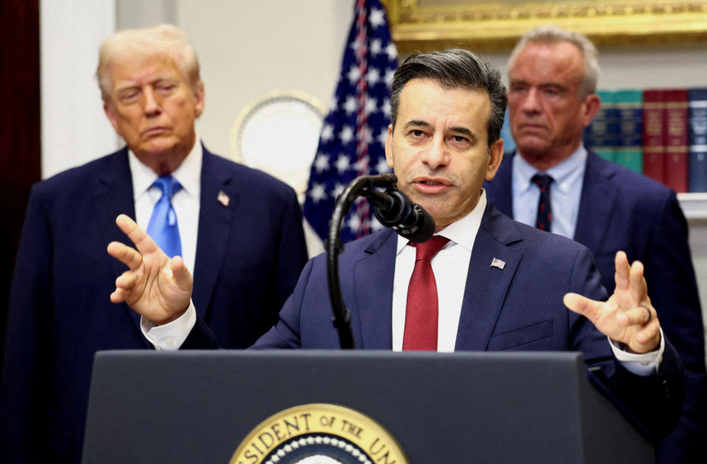 FILE PHOTO: U.S. President Donald Trump makes an announcement at the White House, in Washington, D.C.