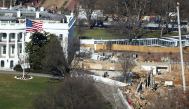 FILE PHOTO: Trump's White House ballroom under construction in Washington