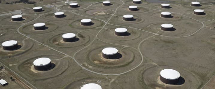 Cushing oil storage