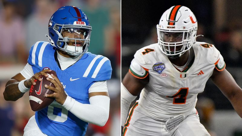 Ole Miss and Miami set to face off in College Football Playoff semifinals