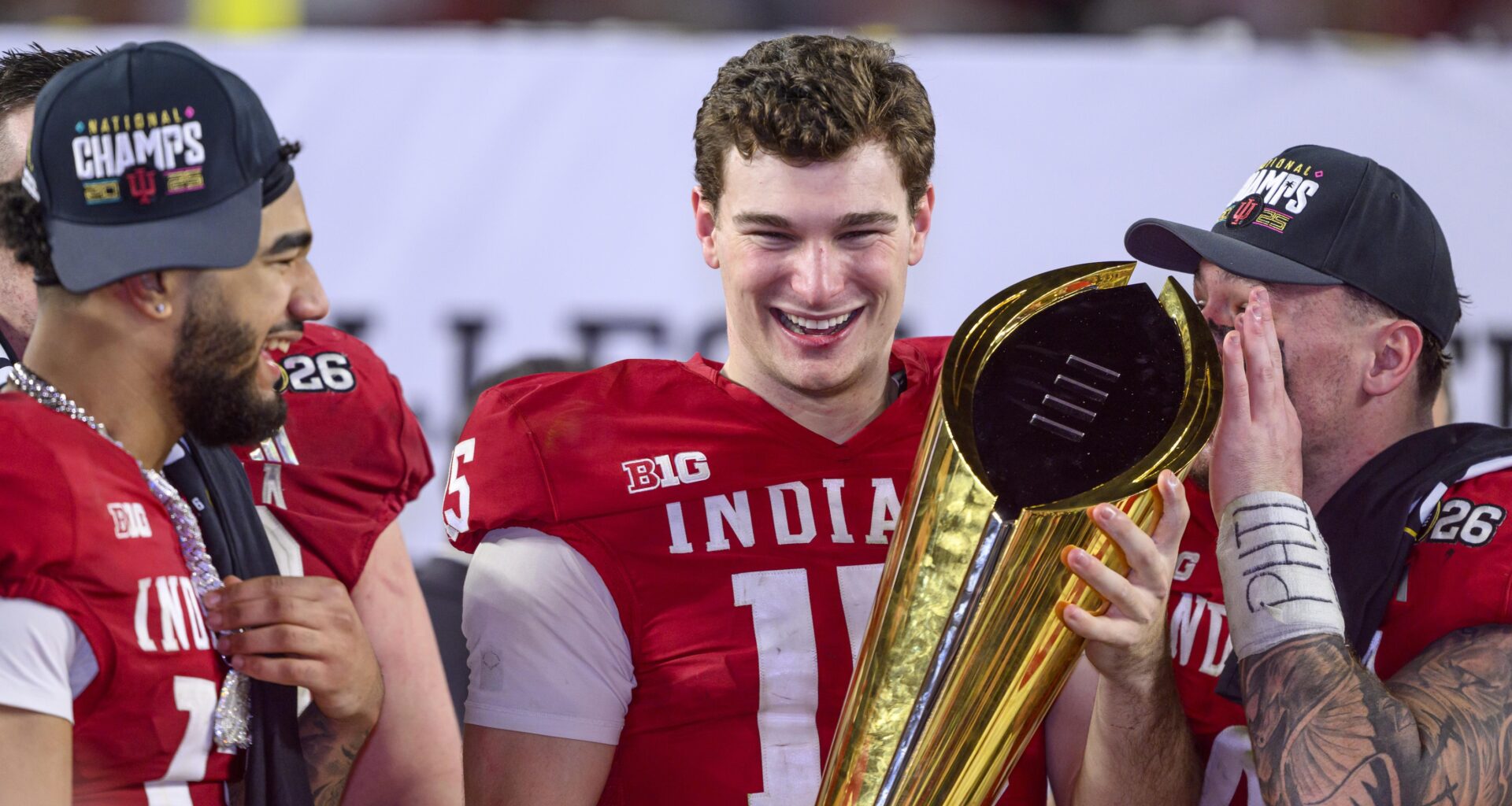 Fernando Mendoza's Bruises Shown in Postgame Photo After Indiana's Historic CFP Title Game Win