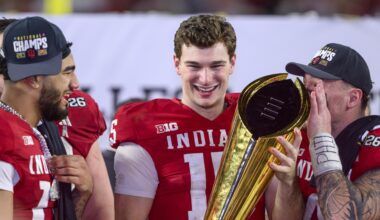 Fernando Mendoza's Bruises Shown in Postgame Photo After Indiana's Historic CFP Title Game Win