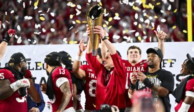 Fernando Mendoza, Curt Cignetti, Indiana Celebrate CFP Title Win on Campus in Videos, Photos