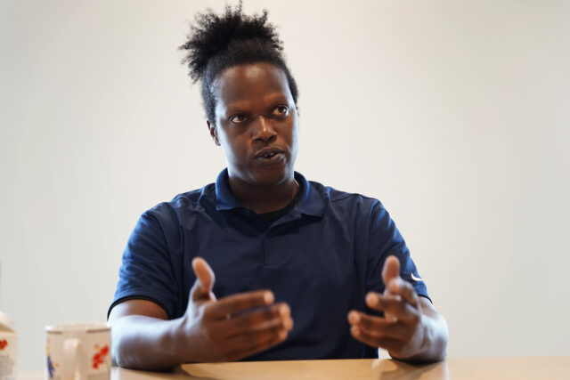 Camron Hurt, director of Common Cause Hawaiʻi, speaks to the Civil Beat editorial board Tuesday, Nov. 25, 2025, in Honolulu. (Kevin Fujii/Civil Beat/2025)