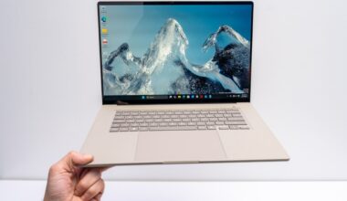 This 16-inch laptop is so light I can easily lift it with three fingers