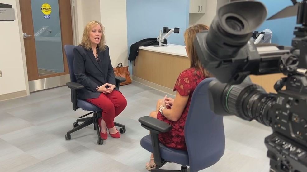 Centra's COO discussing the doctor shortage and what the health care system is doing to hire doctors (Photo: ABC 13).{p}{/p}