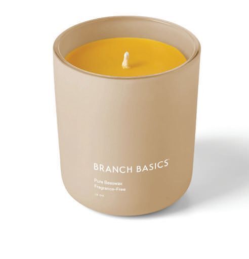 2 p.m.: Scent as Atmosphere âA natural candle quietly transforms a space at home. Scent becomes a signal of calm, focus and familiarityâan understated luxury.â branchbasics.com PHOTO COURTESY OF BRANDS