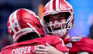 Indiana routs Oregon to advance to College Football Playoff championship