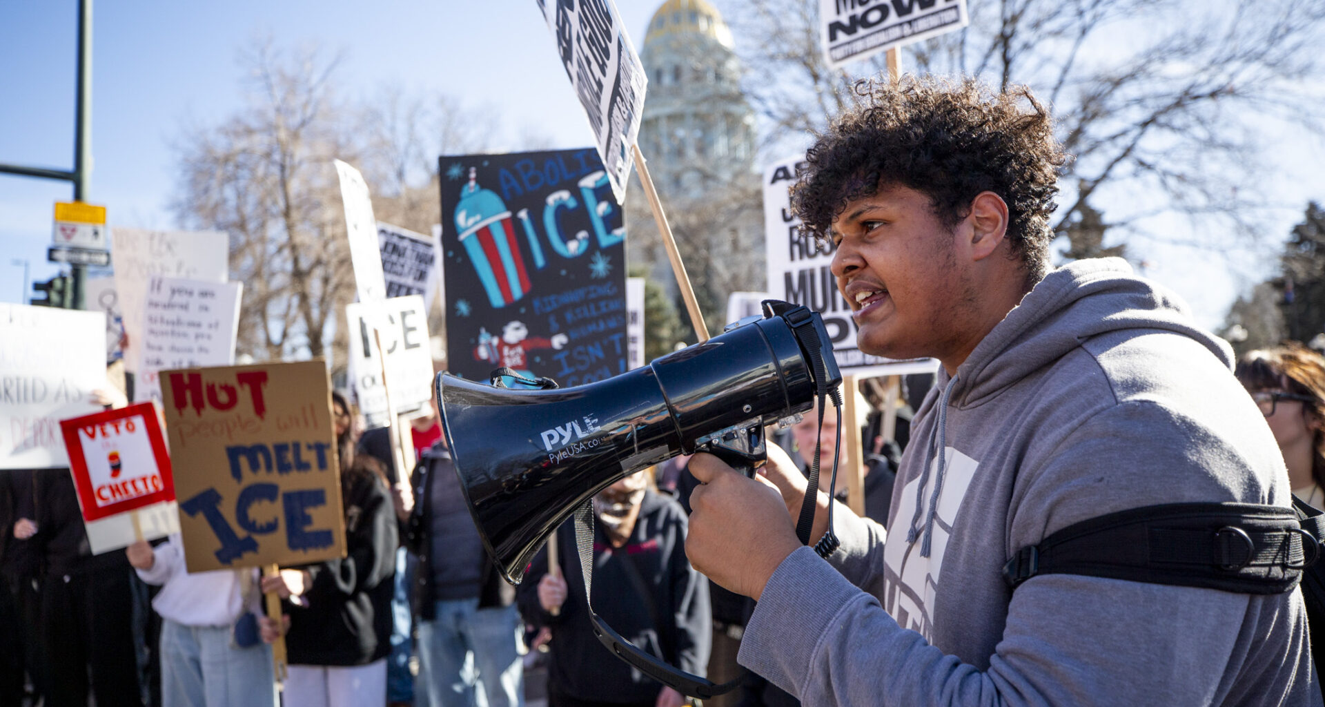 Demonstrations against ICE continue in Denver