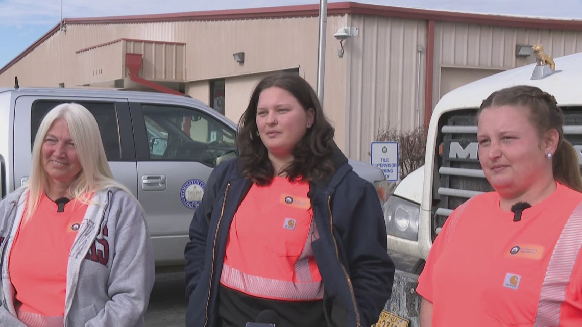 Breaking 'ice' barriers: All-women snow crew plows Washington County roads