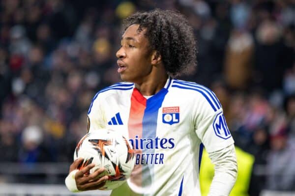 2YX180D Malick Fofana of Lyon during the UEFA Europa League, League phase, Matchday 6 football match between Olympique Lyonnais and Eintracht Frankfurt on 12 December 2024 at Groupama Stadium in Decines-Charpieu near Lyon, France