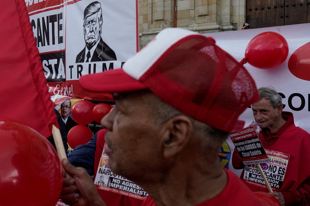 Supporters of Colombian President Gustavo Petro attend a rally in Bogota, Colombia, on Wednesday. Photo: Reuters