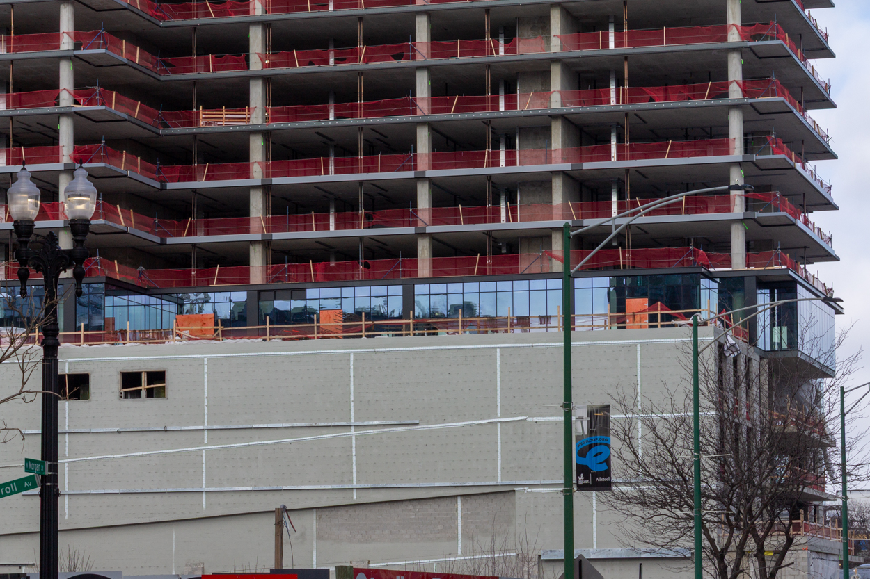 370 North Morgan first glass