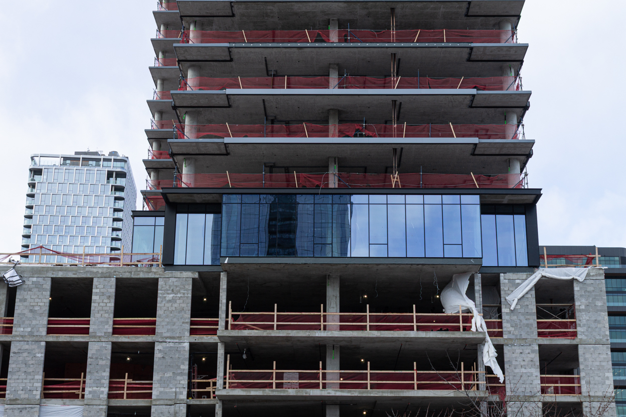 370 North Morgan first glass