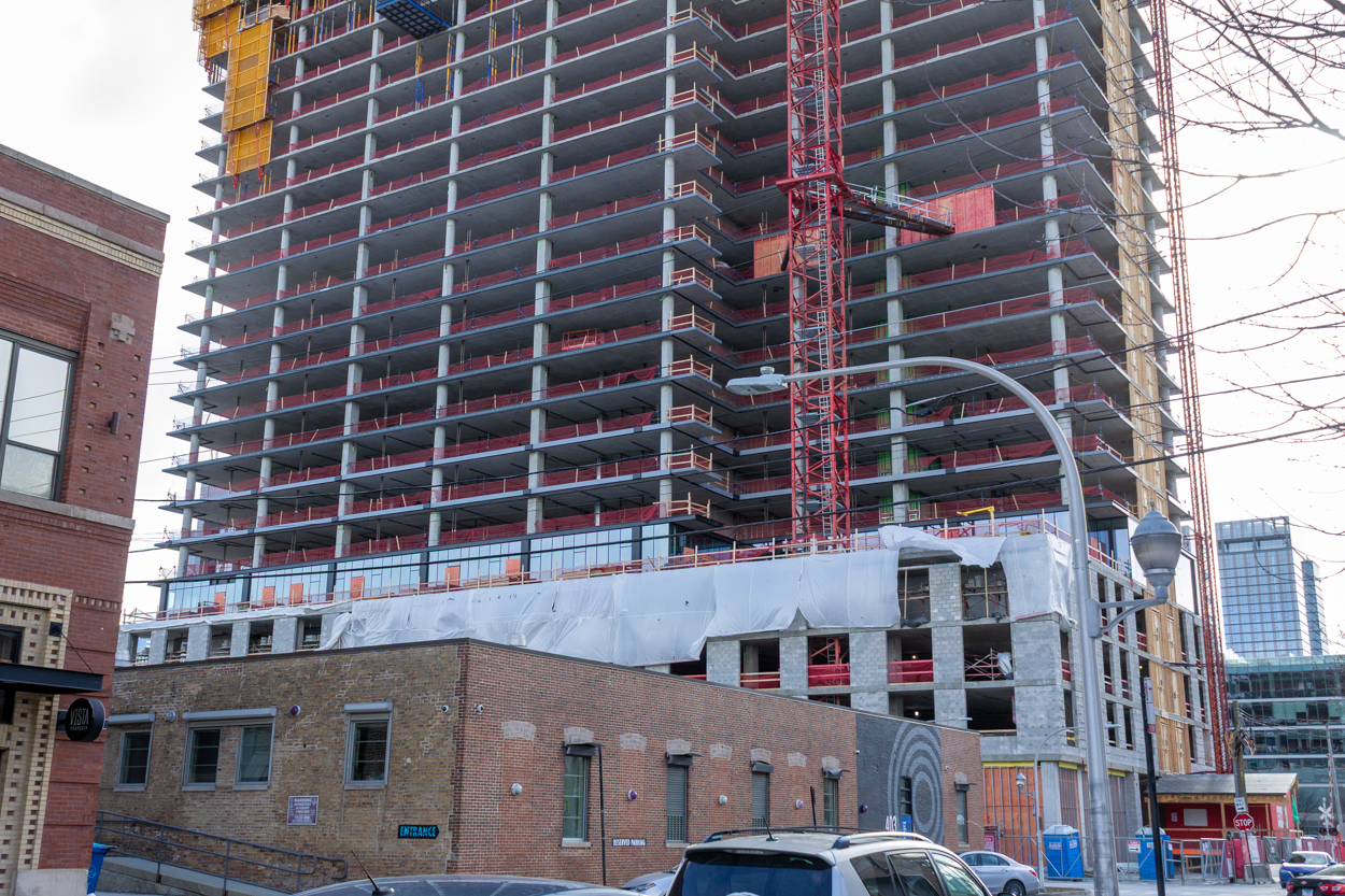 370 North Morgan first glass