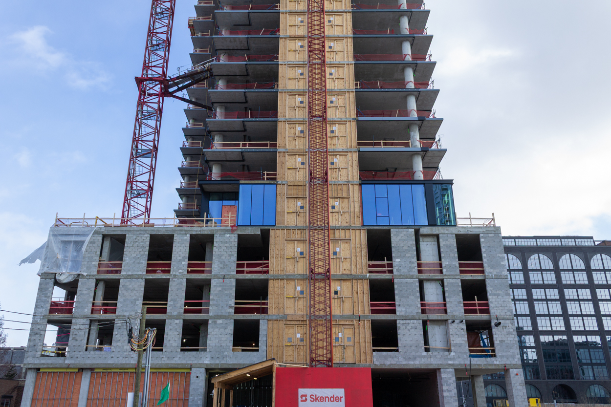 370 North Morgan first glass