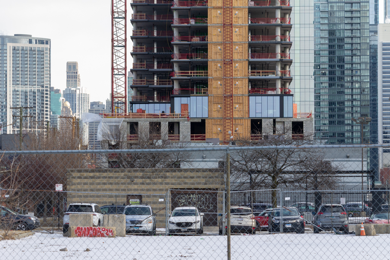 370 North Morgan first glass