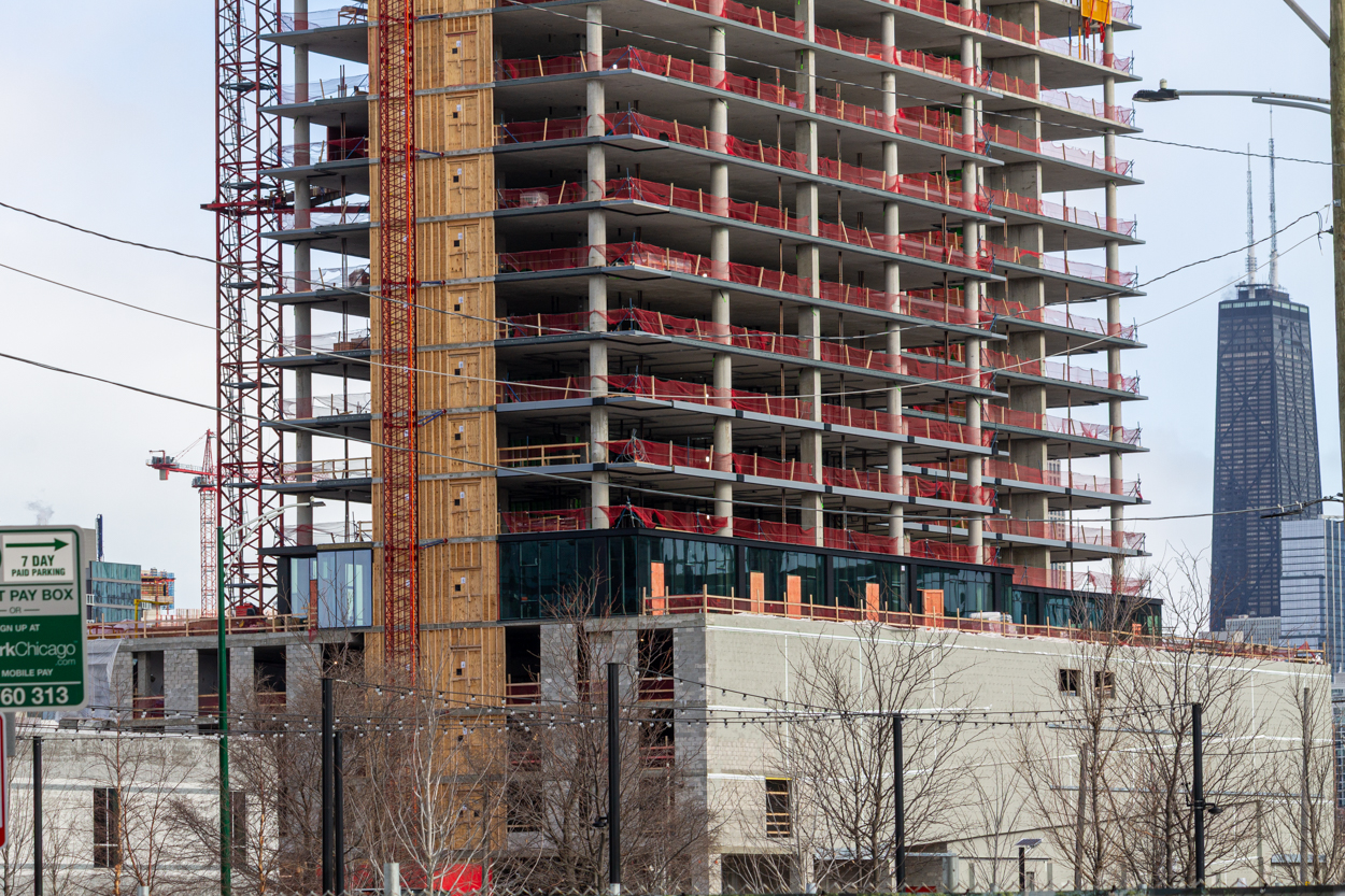 370 North Morgan first glass