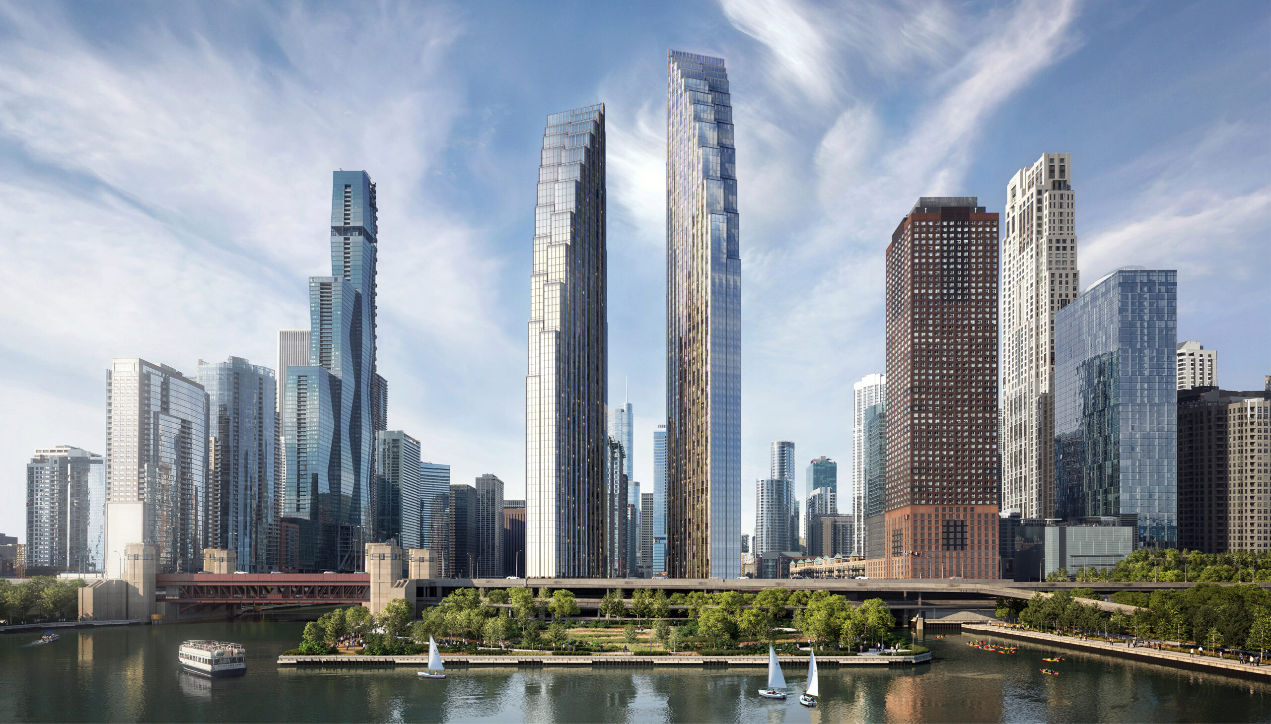 400 Lake Shore rendering by SOM