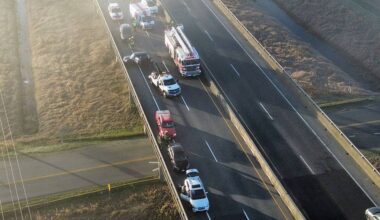 Multi-vehicle collison on King George Boulevard (1st Due Media Photo)