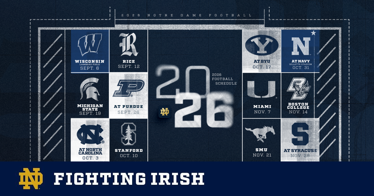 Irish Announce 2026 Football Schedule – Notre Dame Fighting Irish – Official Athletics Website