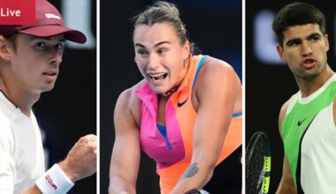 Australian Open 2026 LIVE updates: Sabalenka, Svitolina triumph in straight sets; Talia Gibson locked in tense battle against world No.23 Shnaider; De Minaur, Alcaraz, Medvedev in action today - theage.com.au