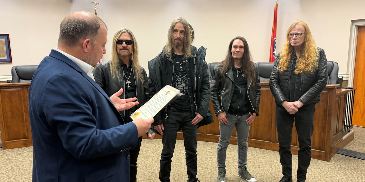 ‘Megadeth Day.’ Middle TN city honors heavy metal band in January