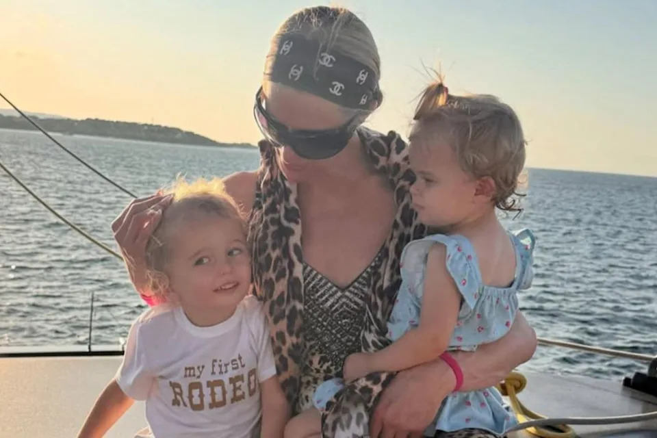 Paris Hilton/Instagram Paris Hilton and her children Phoenix and London
