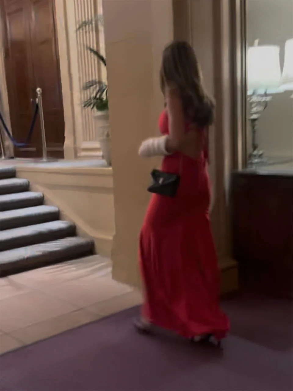 Guests were instructed to wear a “touch of red” in honor of the golf great. MEGA for PageSix.com