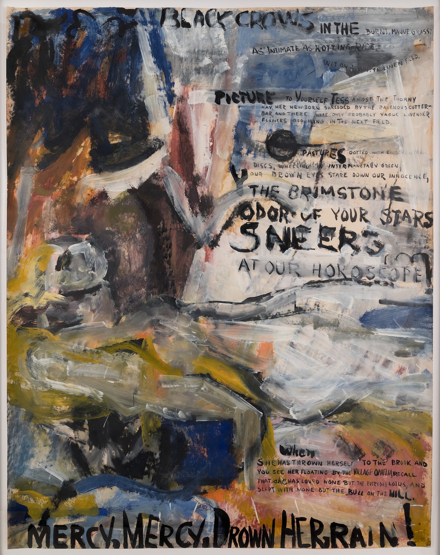 Grace Hartigan, "Black Crows (Oranges No. 1)," 1952. University of Buffalo Art Galleries. 