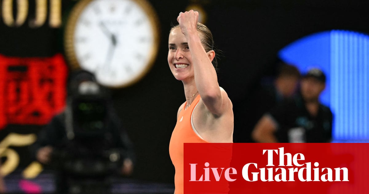 Australian Open 2026: De Minaur sets up Alcaraz clash, Svitolina beats Andreeva – as it happened | Australian Open 2026