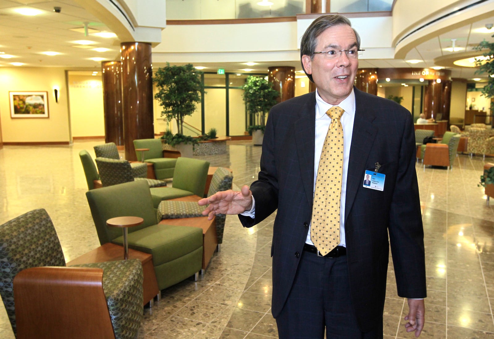 Roy Chew in a 2010 file photo. Chew, Kettering Health president from 2015 through February 2019, received $241,180 in improper "excess benefits" from the hospital network, according to Kettering Health IRS filings that say Chew corrected the issue with a $99,819 partial payment. TY GREENLEES/STAFF