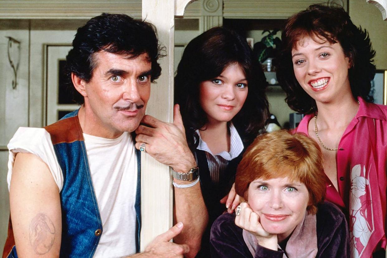 CBS Archive/Getty Pat Harrington Jr., Valerie Bertinelli, Bonnie Franklin, and Mackenzie Phillips on 'One Day at a Time'