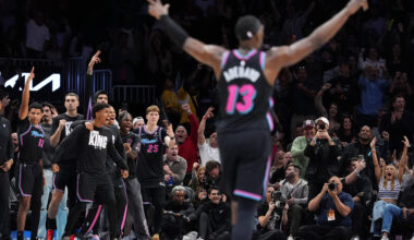 Andrew Wiggins' late 3-pointer secures Miami's 122-120 win over Oklahoma City