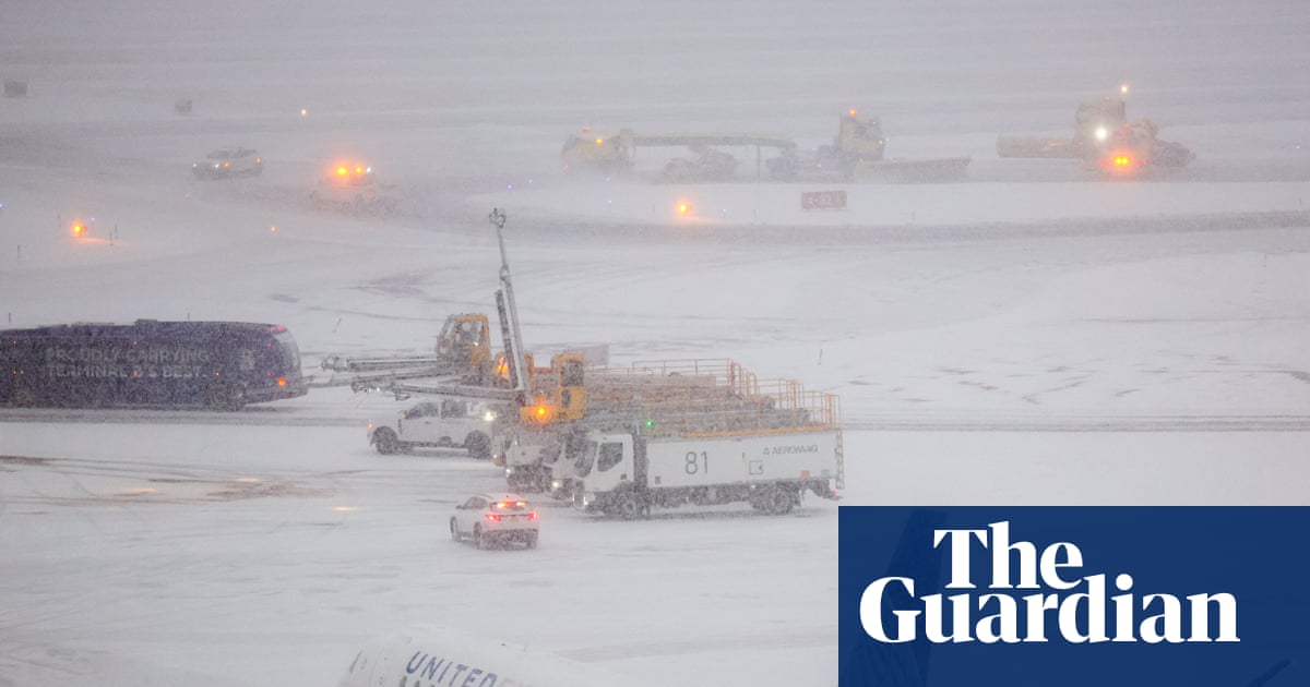 US storm cuts power to hundreds of thousands of homes and grounds flights | US weather
