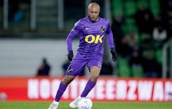 Dede Ayew makes NAC Breda debut in draw against Groningen