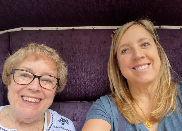 The author with her mother. "We were off on some pandemic adventure," she writes.